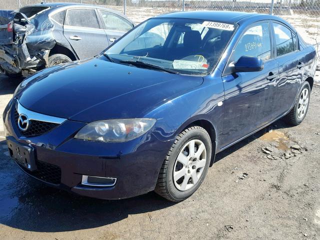 JM1BK32F281128865 - 2008 MAZDA 3 I BLUE photo 2