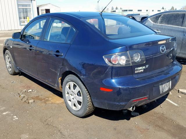 JM1BK32F281128865 - 2008 MAZDA 3 I BLUE photo 3