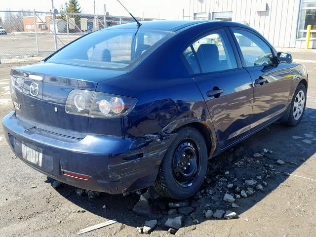 JM1BK32F281128865 - 2008 MAZDA 3 I BLUE photo 4