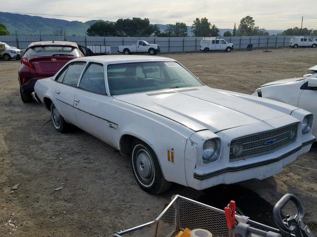 1E29K3Z459370 - 1973 CHEVROLET CHEVELL WHITE photo 1