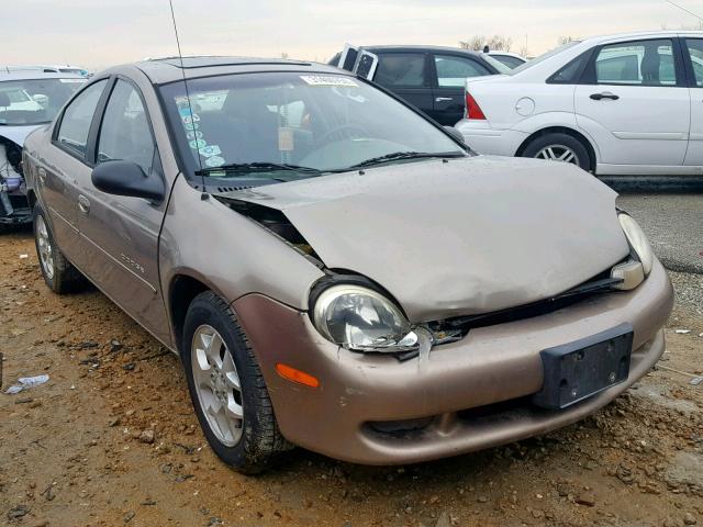 1B3ES46C2YD824046 - 2000 DODGE NEON BASE BROWN photo 1