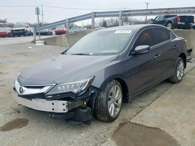 19UDE2F77HA004363 - 2017 ACURA ILX PREMIU GRAY photo 2