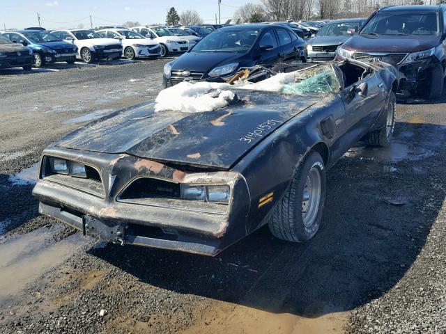 2W87Z7N189895 - 1977 PONTIAC FIREBIRD BLACK photo 2