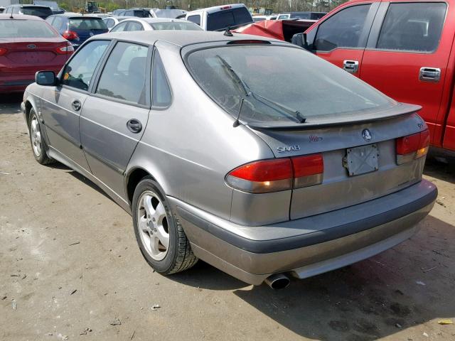 YS3DF58K227011619 - 2002 SAAB 9-3 SE GRAY photo 3