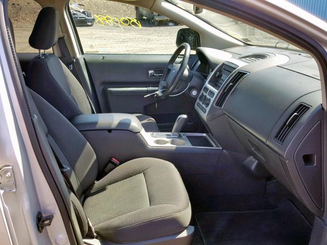 2FMDK4JC1ABB16945 - 2010 FORD EDGE SEL SILVER photo 5