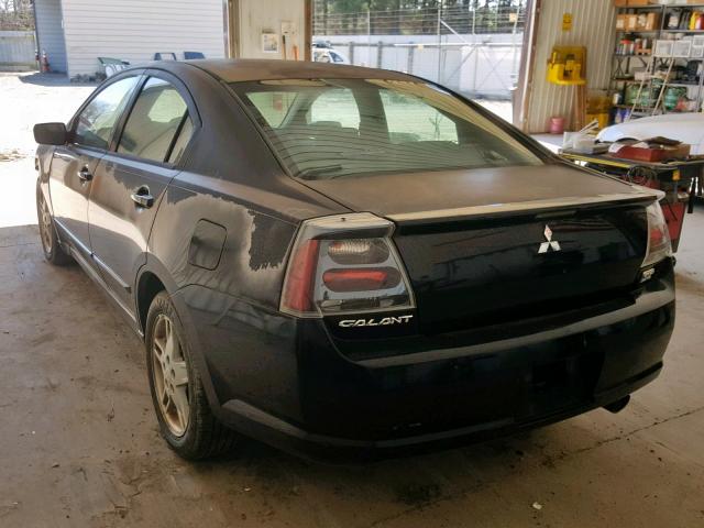 4A3AB76S94E138626 - 2004 MITSUBISHI GALANT GTS BLACK photo 3