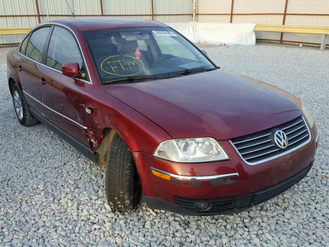 WVWPD63BX4P055538 - 2004 VOLKSWAGEN PASSAT GLS MAROON photo 1