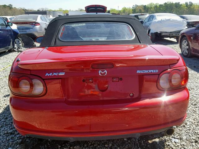 JM1NB354040407660 - 2004 MAZDA MX-5 MIATA RED photo 9