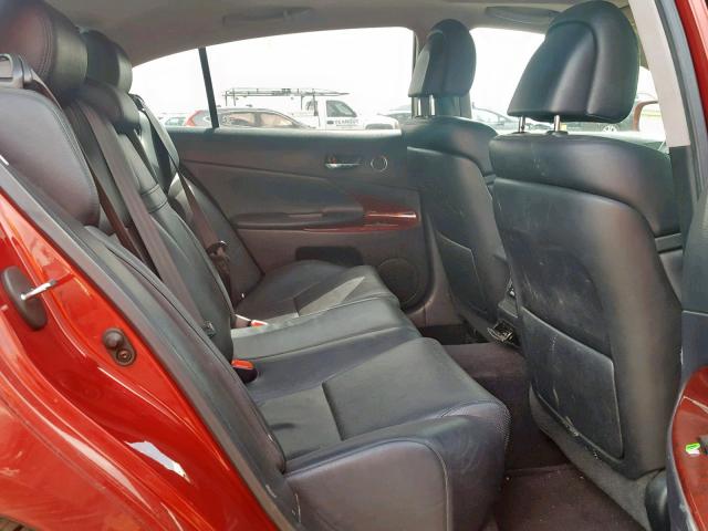 JTHBH96S965008932 - 2006 LEXUS GS 300 RED photo 6