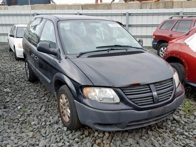 1D4GP25E06B663904 - 2006 DODGE CARAVAN SE BLACK photo 1