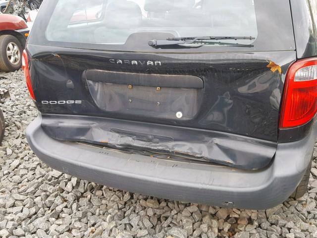 1D4GP25E06B663904 - 2006 DODGE CARAVAN SE BLACK photo 9