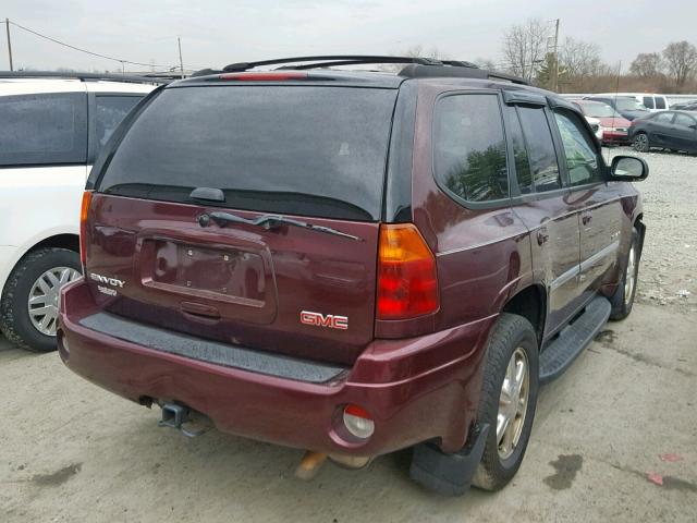 1GKDT13SX62313182 - 2006 GMC ENVOY MAROON photo 4