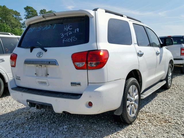 5TDKY5G13AS030878 - 2010 TOYOTA SEQUOIA LI WHITE photo 4