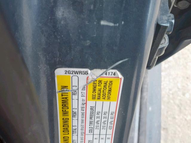 2G2WR554961174174 - 2006 PONTIAC GRAND PRIX GRAY photo 10