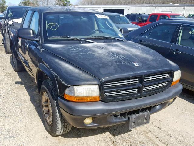 1B7HL38XX2S584198 - 2002 DODGE DAKOTA QUA BLACK photo 1