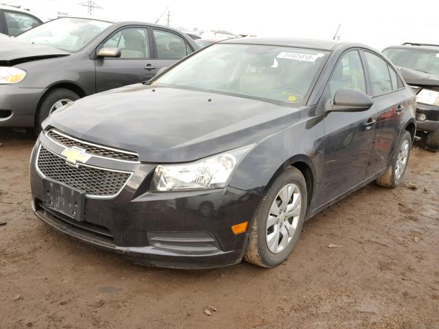 1G1PA5SH8D7240589 - 2013 CHEVROLET CRUZE LS BLACK photo 2