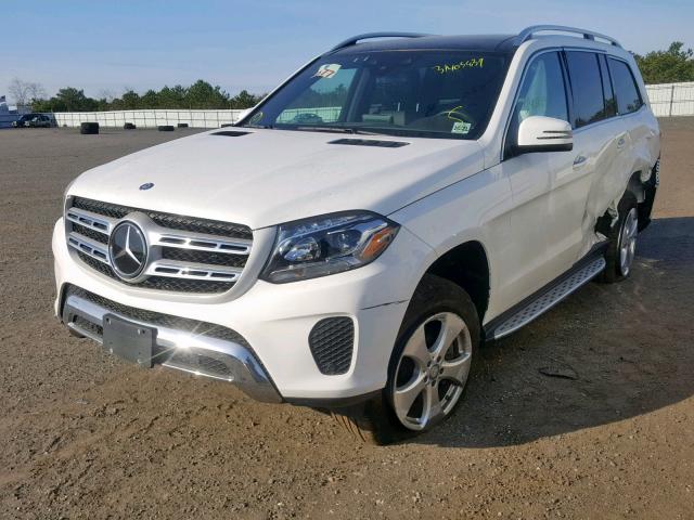 4JGDF6EE9HA863422 - 2017 MERCEDES-BENZ GLS 450 4M WHITE photo 2