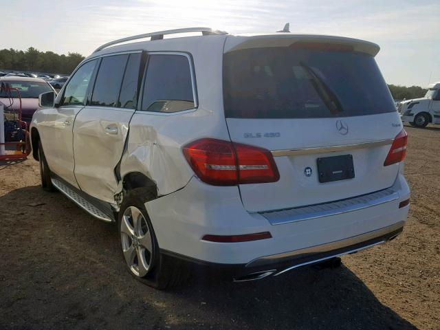 4JGDF6EE9HA863422 - 2017 MERCEDES-BENZ GLS 450 4M WHITE photo 3