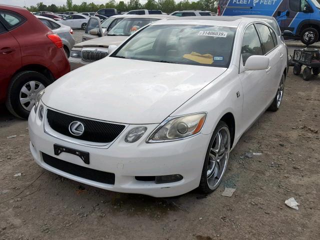 JTHCH96S360011360 - 2006 LEXUS GS 300 WHITE photo 2