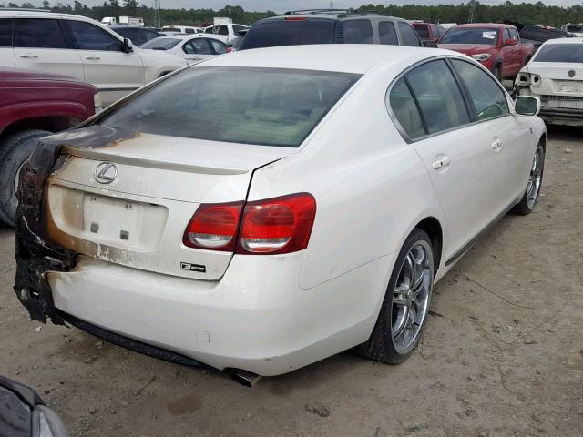 JTHCH96S360011360 - 2006 LEXUS GS 300 WHITE photo 4