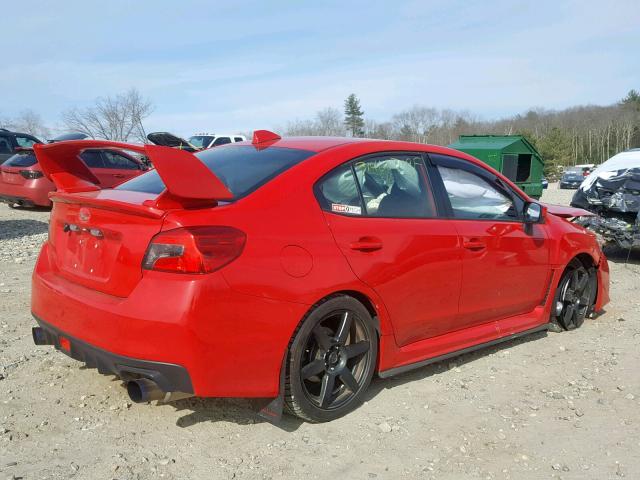 JF1VA1E6XG9806915 - 2016 SUBARU WRX PREMIU RED photo 4