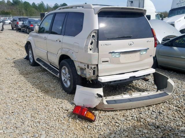 JTJBT20X530015281 - 2003 LEXUS GX 470 WHITE photo 3