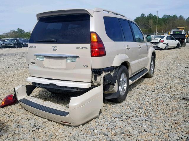 JTJBT20X530015281 - 2003 LEXUS GX 470 WHITE photo 4