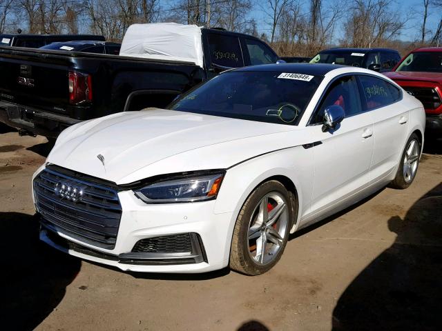 WAUB4CF58JA107145 - 2018 AUDI S5 PREMIUM WHITE photo 2