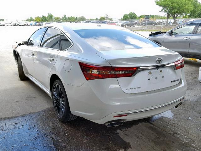 4T1BK1EB9HU246483 - 2017 TOYOTA AVALON XLE WHITE photo 3