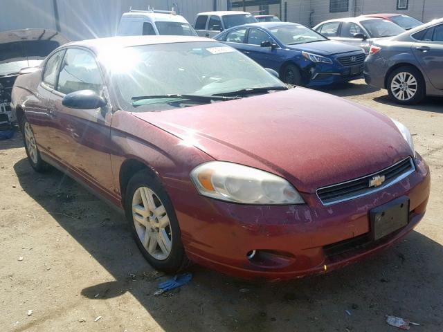 2G1WK151869226158 - 2006 CHEVROLET MONTE CARL MAROON photo 1