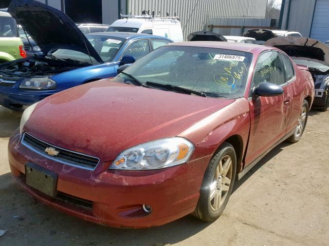 2G1WK151869226158 - 2006 CHEVROLET MONTE CARL MAROON photo 2