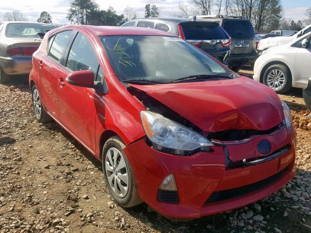 JTDKDTB30D1049088 - 2013 TOYOTA PRIUS C RED photo 1