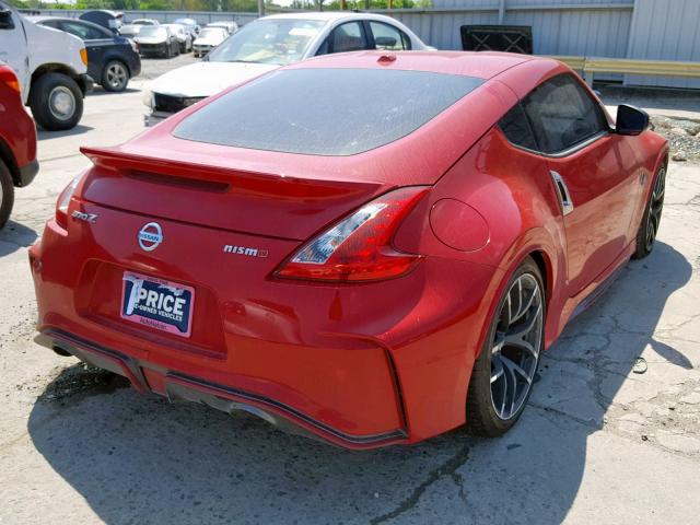 JN1AZ4EH5FM442194 - 2015 NISSAN 370Z BASE RED photo 4