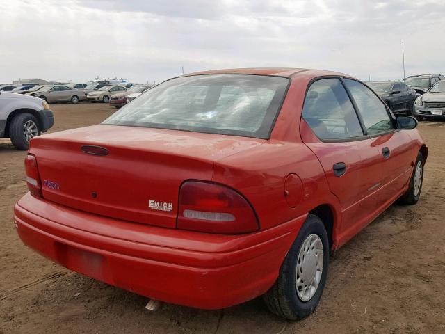 1B3ES47C9SD634346 - 1995 DODGE NEON HIGHL RED photo 4