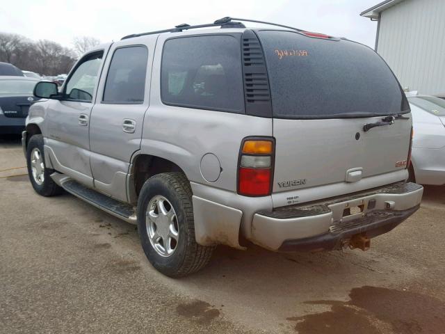 1GKEK63U65J217009 - 2005 GMC YUKON DENA SILVER photo 3