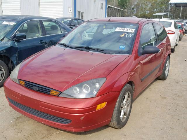 3FAFP31363R180157 - 2003 FORD FOCUS ZX3 RED photo 2