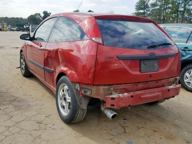 3FAFP31363R180157 - 2003 FORD FOCUS ZX3 RED photo 3