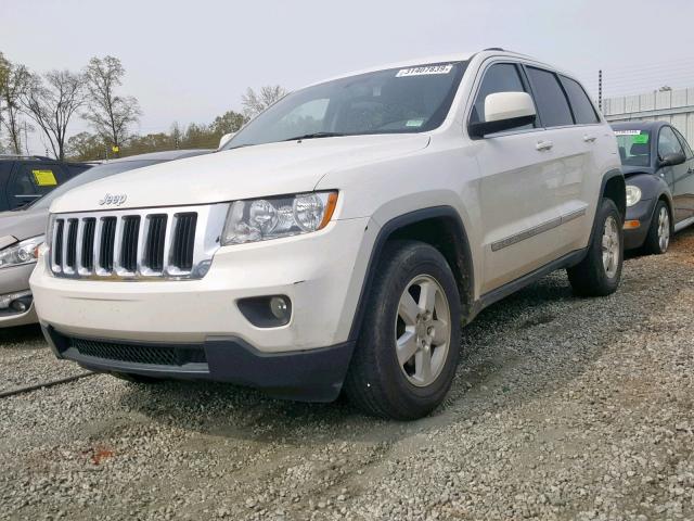 1C4RJEAG2CC259475 - 2012 JEEP GRAND CHER WHITE photo 2