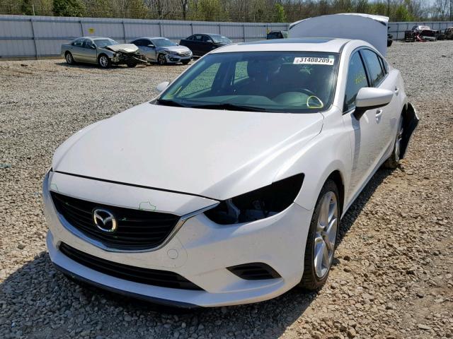 JM1GJ1V55F1193755 - 2015 MAZDA 6 TOURING WHITE photo 2