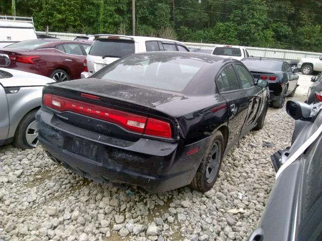 2C3CDXAT6DH535679 - 2013 DODGE CHARGER PO BLACK photo 4