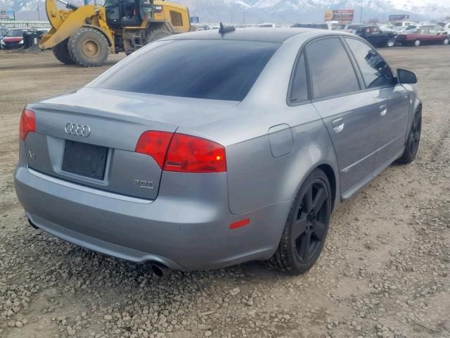 WAUEF78E66A051385 - 2006 AUDI A4 S-LINE GRAY photo 4