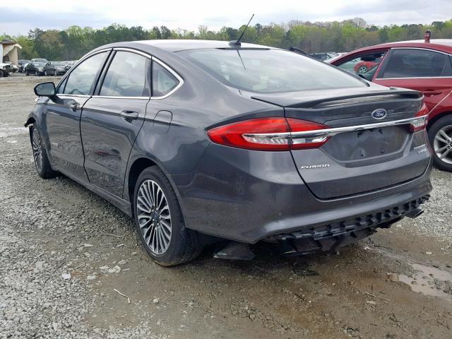 3FA6P0RU3HR383896 - 2017 FORD FUSION TIT GRAY photo 3