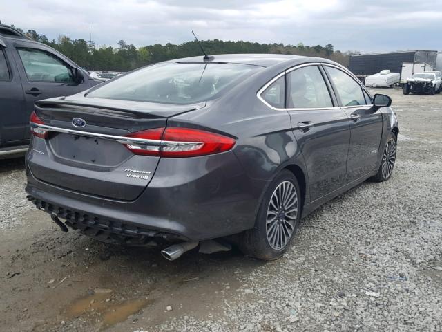 3FA6P0RU3HR383896 - 2017 FORD FUSION TIT GRAY photo 4