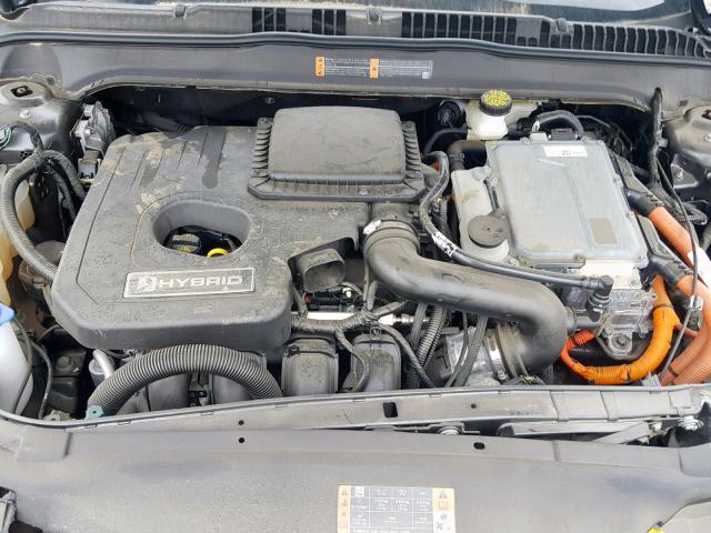 3FA6P0RU3HR383896 - 2017 FORD FUSION TIT GRAY photo 7