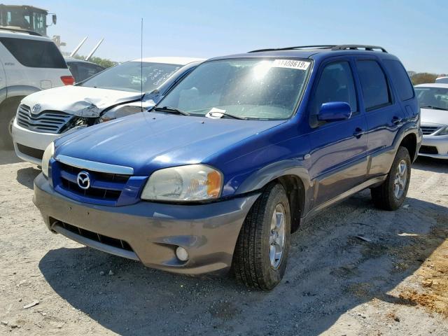 4F2YZ04196KM00437 - 2006 MAZDA TRIBUTE S BLUE photo 2