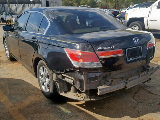 1HGCP2F64CA140777 - 2012 HONDA ACCORD SE BLACK photo 3