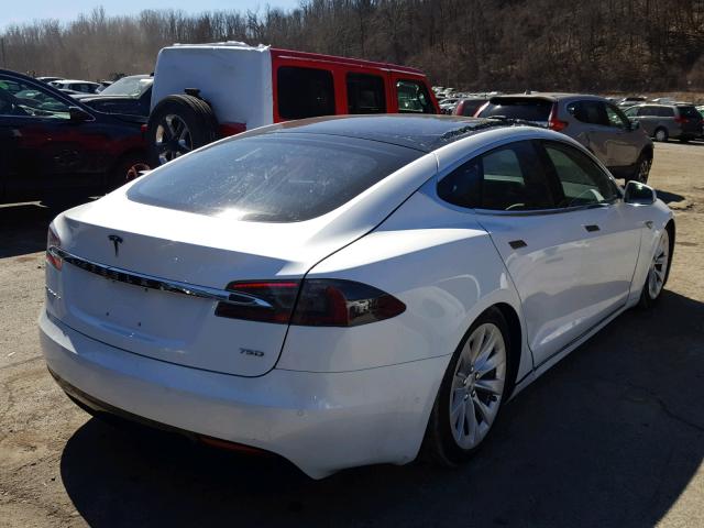 5YJSA1E21HF231007 - 2017 TESLA MODEL S Սպիտակ լուսանկար 4