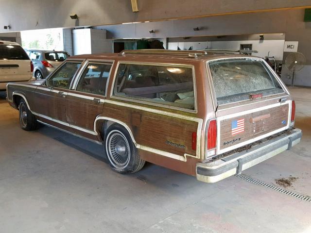 2FACP79F6LX117392 - 1990 FORD CROWN VICT BROWN photo 3