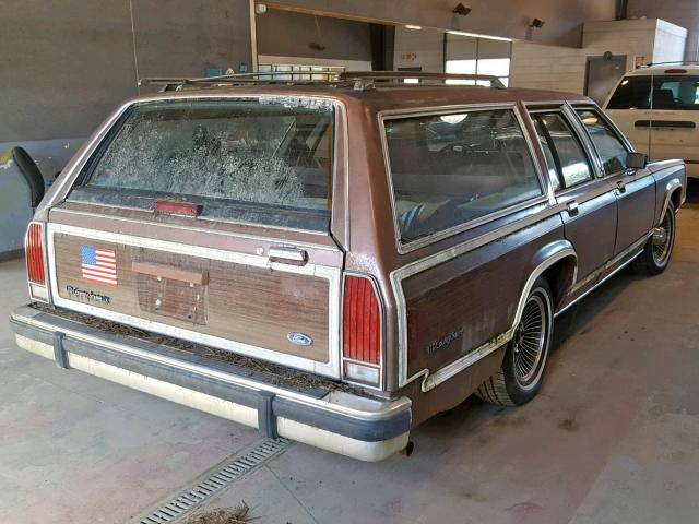 2FACP79F6LX117392 - 1990 FORD CROWN VICT BROWN photo 4