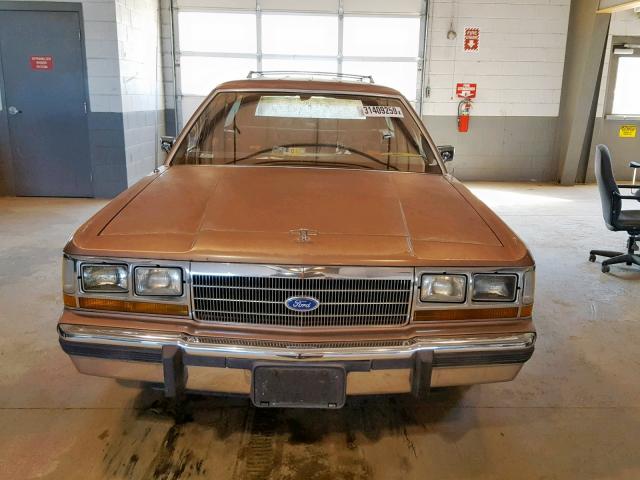 2FACP79F6LX117392 - 1990 FORD CROWN VICT BROWN photo 9